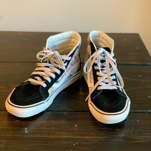 Vans Old Skool Sk8 High Top Floral & Black MENS Size 7.5. Womens 9 READ
